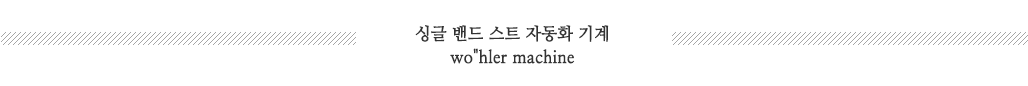 싱글밴드스트립자동화기계