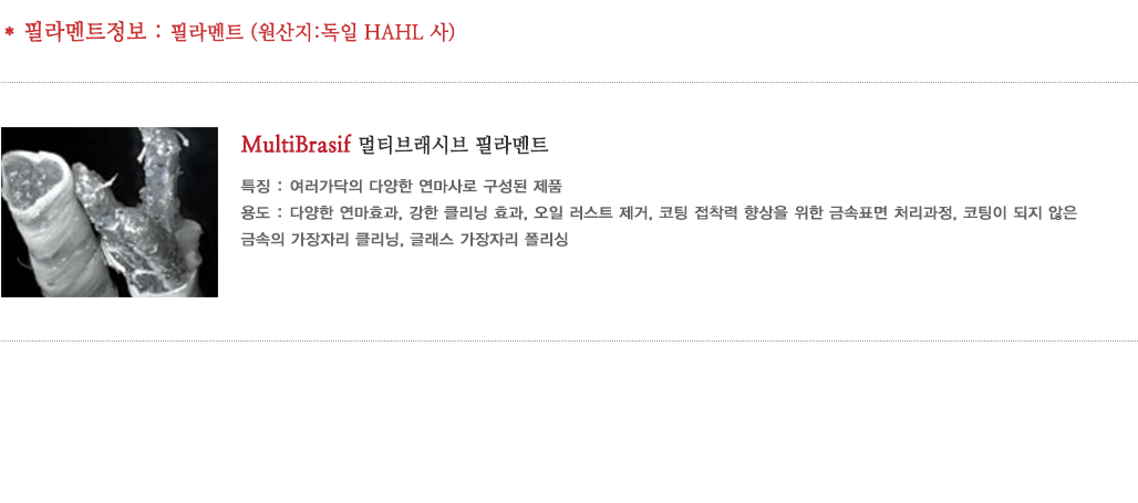 멀티브래시브필라멘트